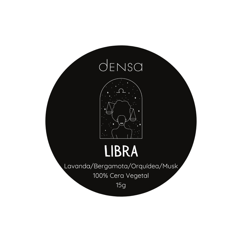 Mini Vela Aromática Signo Libra Latinha 20g