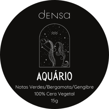 Mini Vela Aromática Signo Aquário Latinha 20g