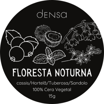 Mini Vela Aromática Floresta Noturna Latinha 20g