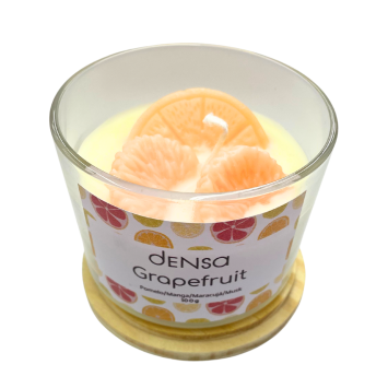 Vela Aromática Grapefruit perfumada vidro copo pote